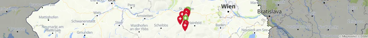 Map view for Pharmacies emergency services nearby Wilhelmsburg (Sankt Pölten (Land), Niederösterreich)